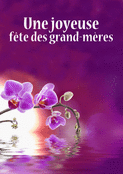 Douceur violette pour une mamie ch&eacute;rie